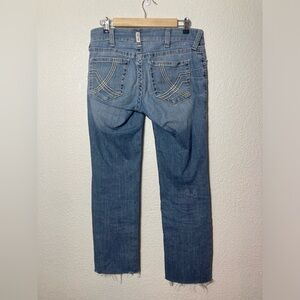 Ariat Real Denim mid rise straight Whitney jeans 29 XL frayed hems